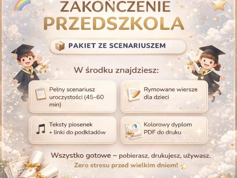 Pakiet na zakończenie przedszkola