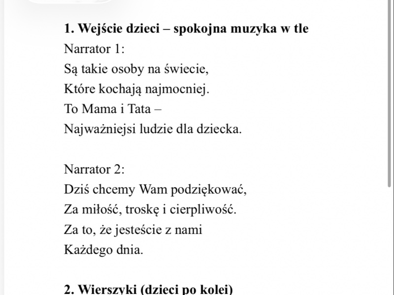 Scenariusze na Dzień Rodziny
