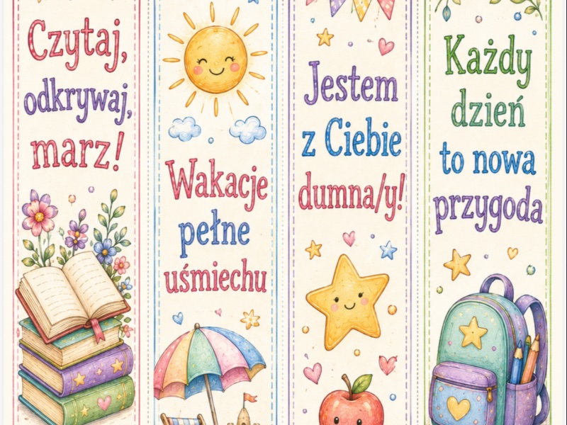Zakładki do książek dla dzieci 📕