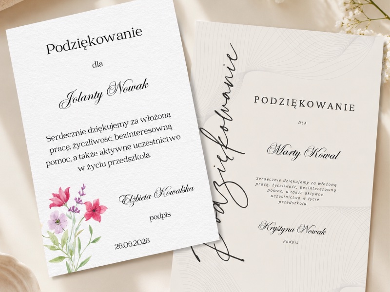 🌸Podziękowania na zakończenie roku szkolnego🌸