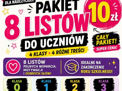 Listy na zakończenie roku szkolnego 2026