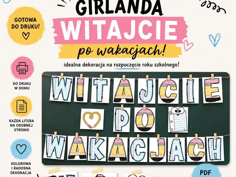 📚 Powitaj uczniów z uśmiechem! ✏️🍎