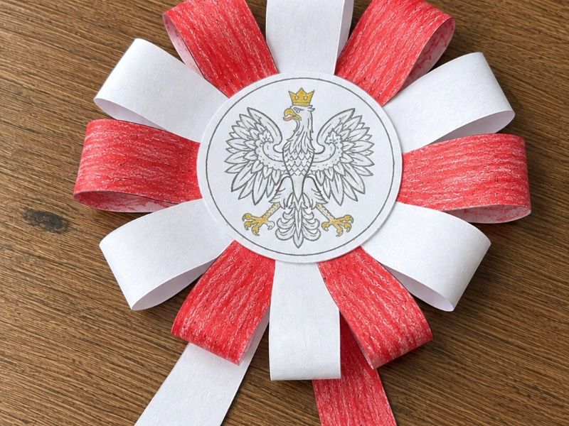 Miniatura 2: Kotylion na 11 listopada – szablon 3D do samodzielnego wykonania