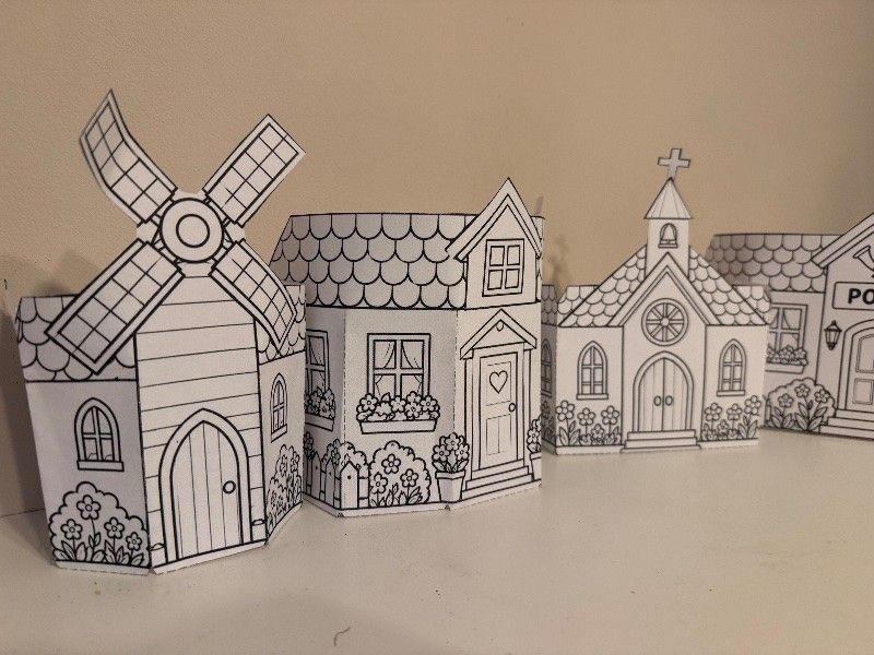 Miniatura 3: 🇵🇱 Patriotyczne miasteczko 3D – zestaw do samodzielnego złożenia